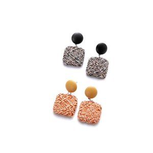 Jewellery Bundle Set of (2) pairs of Handmade Colorful Playful Earrings Studs